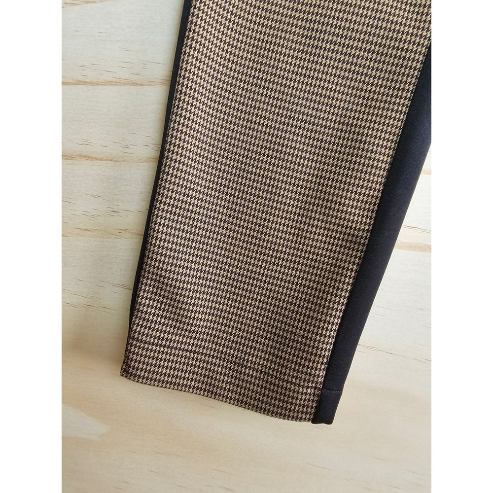 Philosophy Republic Clothing Houndstooth Leggings Black Tan Side Stripe Small - Picture 5 of 16